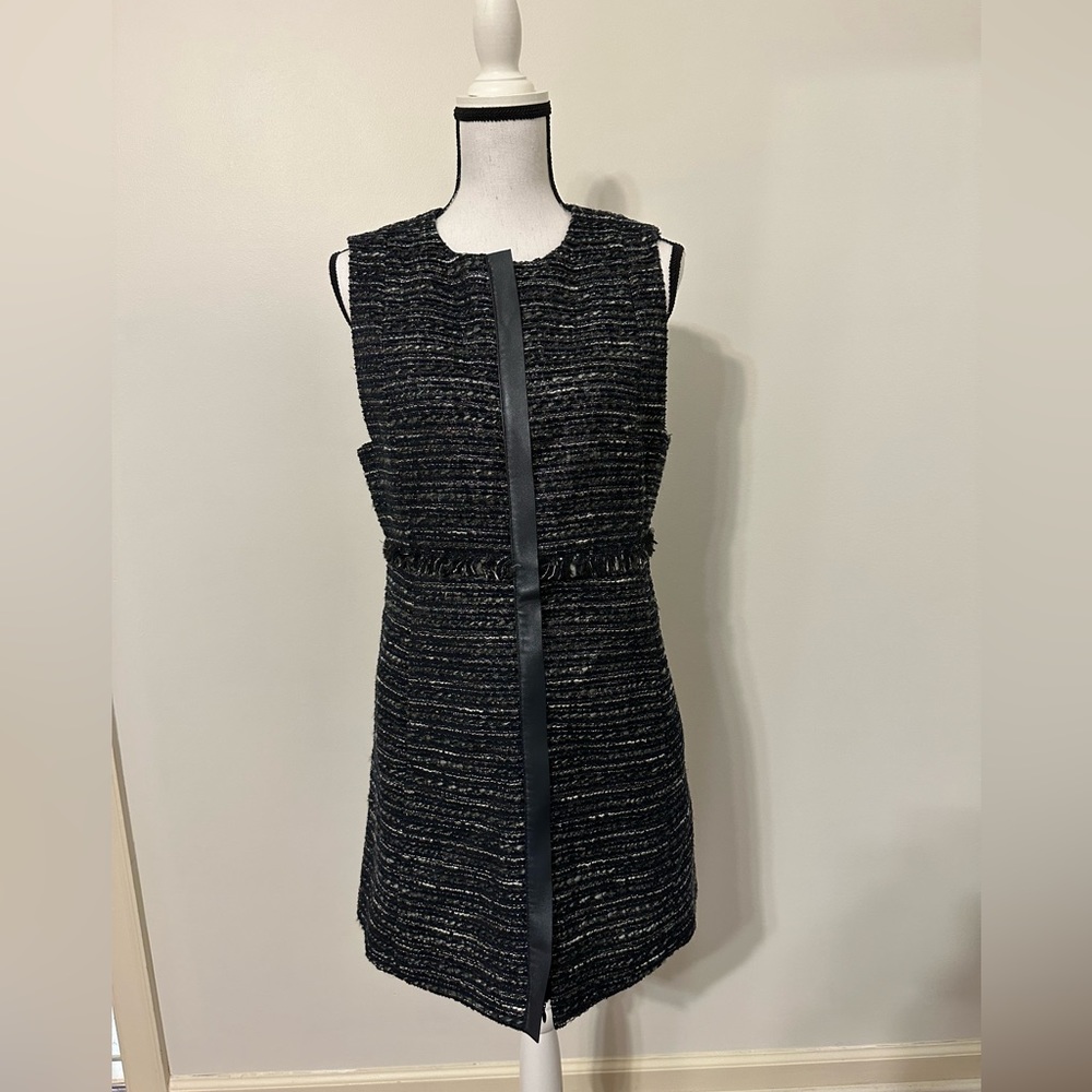 Lafayette 148 tweed pattern mini dress size small